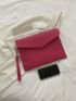 White Envelope Bag Minimalist With Wristlet For Daily