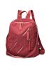 2pcs Minimalist Zip Front Backpack Set