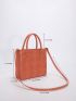 Minimalist Textured Square Bag
