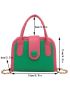 Mini Two Tone Chain Square Bag