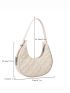 Embossed Detail Hobo Bag