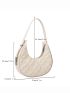 Embossed Detail Hobo Bag