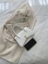Metal Decor Flap Square Bag