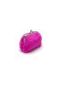 Neon-pink Kiss Lock Fluffy Coin Purse