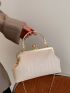 Geometric Embossed Chain Square Bag