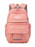 Fashionable Letter Patch Classic Backpack Release Buckle Backpack for Women