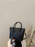Letter Embossed Square Bag