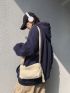Minimalist Canvas Hobo Bag