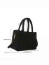 Crocodile Embossed Square Bag