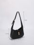 Twist Lock Design Hobo Bag