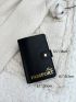 Metallic Letter Graphic Passport Case