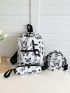 Colorblock Butterfly Pattern Backpack