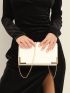 Metal Decor Flap Chain Square Bag