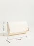 Metal Decor Flap Chain Square Bag