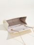Metal Decor Flap Chain Square Bag