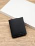 Litchi Embossed Small Wallet PU Black