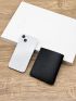 Litchi Embossed Small Wallet PU Black
