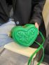 Mini Heart Embossed Novelty Bag