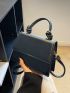 Mini Crocodile Embossed Flap Square Bag