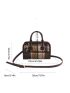 Mini Plaid Pattern Square Bag
