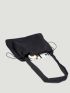 Minimalist Drawstring Design Bucket Bag