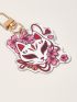 Anime Floral Pattern Fox Head Decor Bag Charm