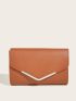 Metal Detail Flap Chain Square Bag