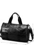 Letter Graphic Large Capacity Duffel Bag