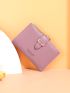 Heart Decor Letter Graphic Small Wallet