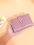 Heart Decor Letter Graphic Small Wallet