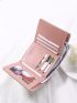 Floral Embroidered Quilted Kiss Lock Small Wallet