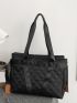 Quilted Shoulder Tote Bag