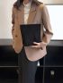 Minimalist Flannelette Square Bag