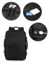 Release Buckle Decor Mesh Panel Functional Backpack