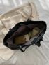 3pcs Minimalist Shoulder Tote Bag Set, Best Work Bag For Women