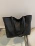 3pcs Minimalist Shoulder Tote Bag Set, Best Work Bag For Women