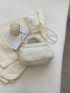 Minimalist Fluffy Flap Square Bag
