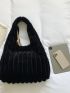Minimalist Fluffy Shoulder Tote Bag