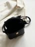 Mini Snap Button Flap Square Bag