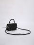 Mini Crocodile Embossed Chain Square Bag