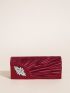 Rhinestone Decor Envelope Bag Ruched Glamorous For Party