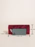 Rhinestone Decor Envelope Bag Ruched Glamorous For Party