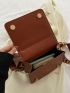 Mini Quilted Fluffy Handle Square Bag