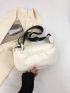 Litchi Embossed Hobo Bag