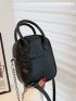 Mini Double Handle Chain Square Bag