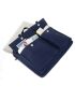 Men Minimalist Laptop Handbag Briefcase Denim Bag For Work & School