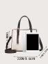 Stitch Detail Square Bag With Bag Charm