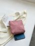 Minimalist Corduroy Square Bag