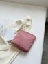 Minimalist Corduroy Square Bag