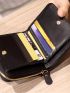 Quilted Zipper Around Small Wallet